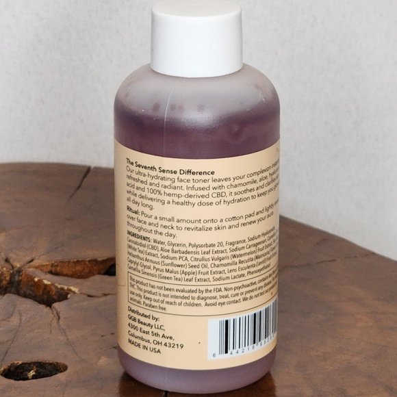 Seven7h Sense Botanical Therapy Instant Aura CBD Face Toner with Hyaluronic Acid - Picture 3 of 3